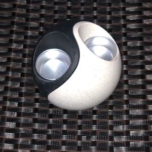 PartyLite Stone Puzzle Yin Yang Tealight Holder